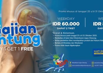 ;lj;jl; WaterBoom Lippo Cikarang Hadirkan Promo Gajian Untung: Beli 1 Gratis 1 Tiket Masuk!
