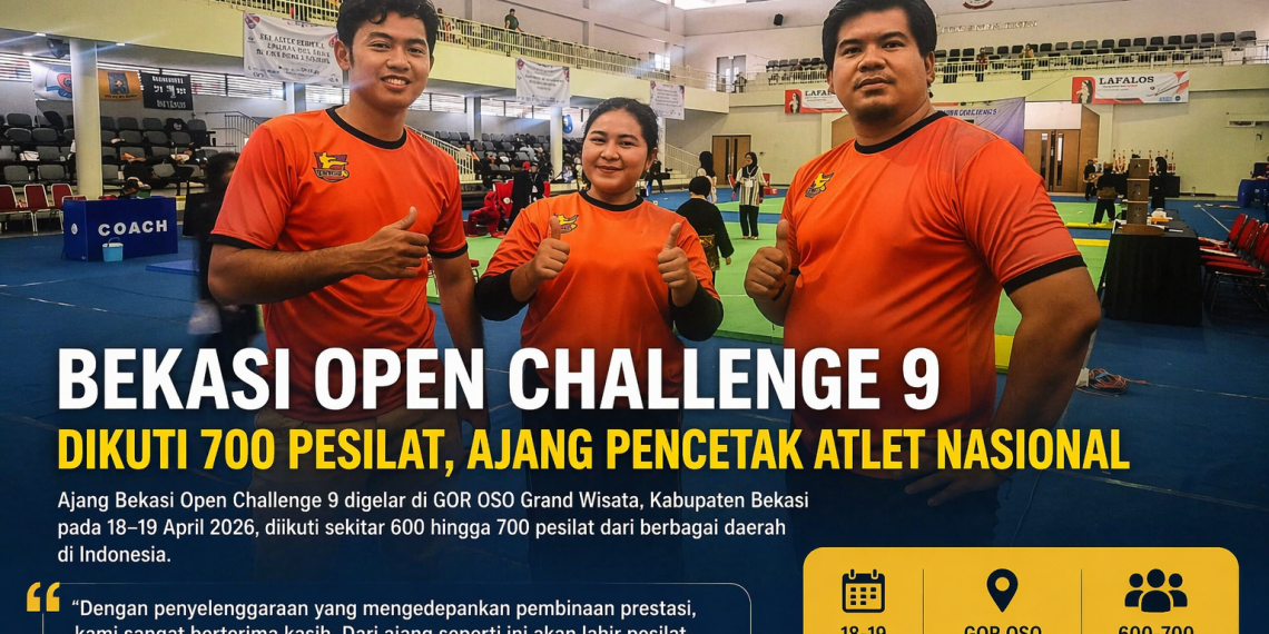 Bekasi Open Challenge 9 Diikuti 700 Pesilat, Ajang Pencetak Atlet Nasional