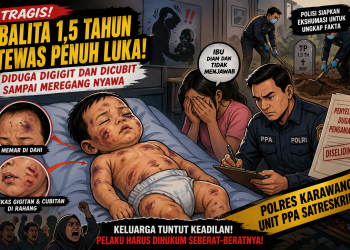 Balita 1,5 Tahun Tewas Penuh Luka! Diduga Digigit dan Dicubit Sampai Meregang Nyawa