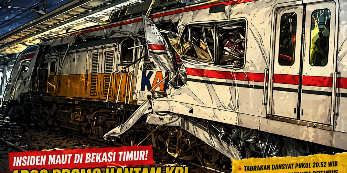 Tabrakan Maut di Bekasi Timur! Argo Bromo Hantam KRL, Gerbong Wanita Remuk Ditembus!