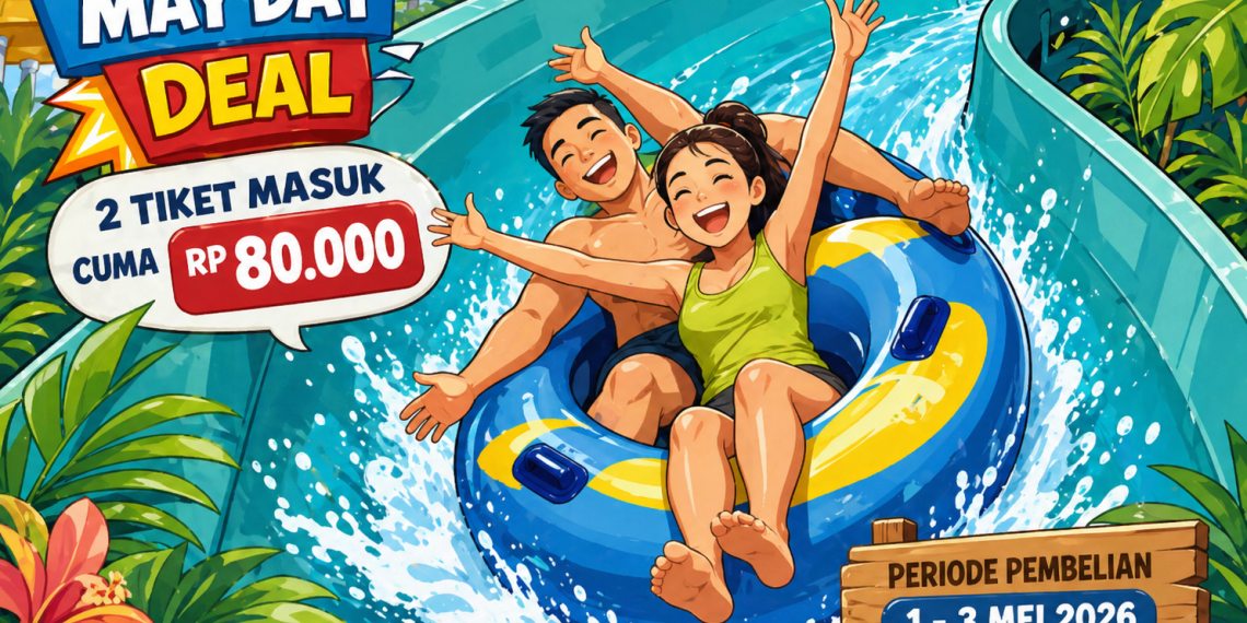 GILA! Cuma Rp80 Ribu Dapat 2 Tiket, Waterboom Cikarang Diserbu Saat May Day