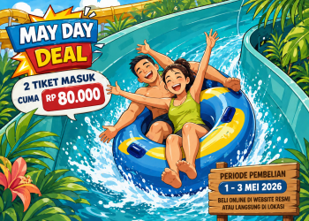 GILA! Cuma Rp80 Ribu Dapat 2 Tiket, Waterboom Cikarang Diserbu Saat May Day