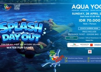 Nyemplung Sehat! Aqua Yoga di WaterBoom Lippo Cikarang Bikin Badan Segar Lagi