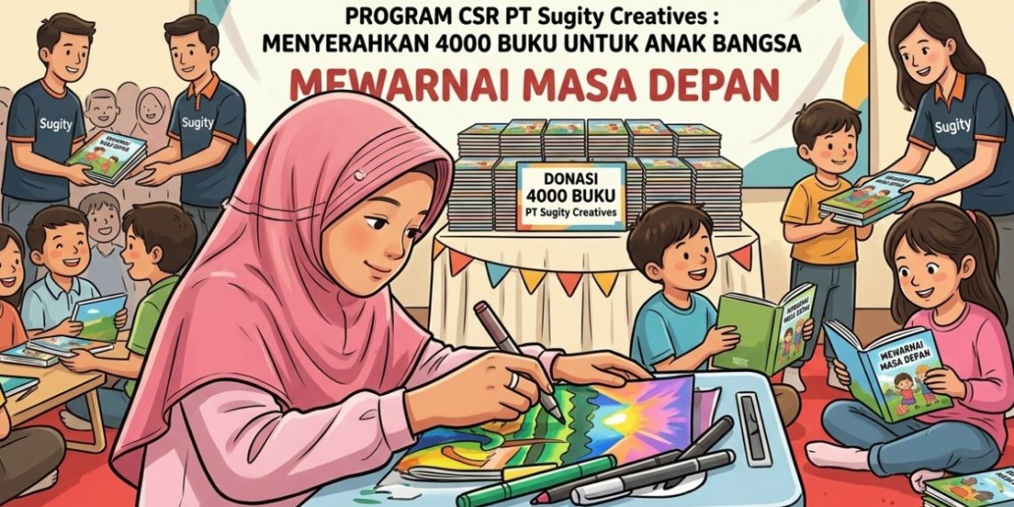 Sugity Creatives Guyur 4.000 Buku, Sekda Bekasi: Perusahaan Jangan Cuma Cari Untung!