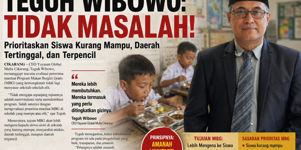 Sekolah Elit Dicoret dari MBG? Biar yang Membutuhkan Dulu!
