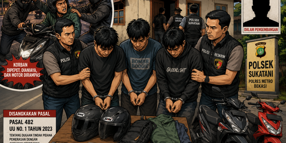 Subuh-Subuh Dicegat! Beat Raib, Tiga Begal Dicokok Polisi