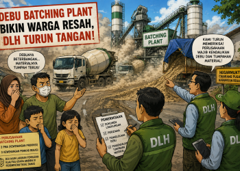 Hegarmukti Diselimuti Debu, 5 Batching Plant Masuk Radar DLH