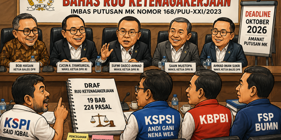 RUU Ketenagakerjaan Baru: Buruh Minta Didengar, DPR Kejar Deadline MK