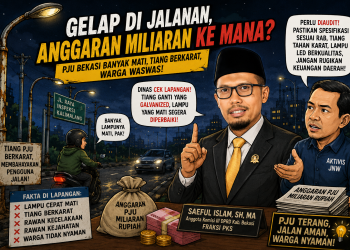 Gelap Gulita! PJU di Kali Malang Banyak Mati, Tiang Berkarat Bikin Warga Waswas