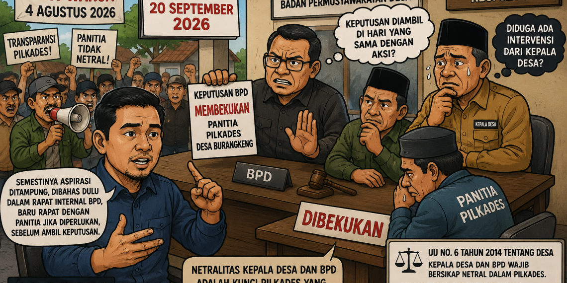 Warga Soroti Pembekuan Panitia Pilkades Burangkeng, Diduga Ada Intervensi