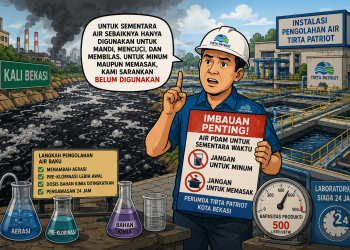 Air Kali Bekasi Menghitam, PDAM Minta Warga Jangan Diminum Dulu!