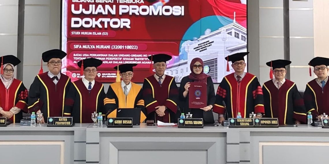 Sifa Mulya Nurani, Dosen UPB Cikarang, Sidang Terbuka Promosi Doktor dipimpin Prof. Dr. H. Aden Rosadi Dosen UIN SGD asal Bekasi