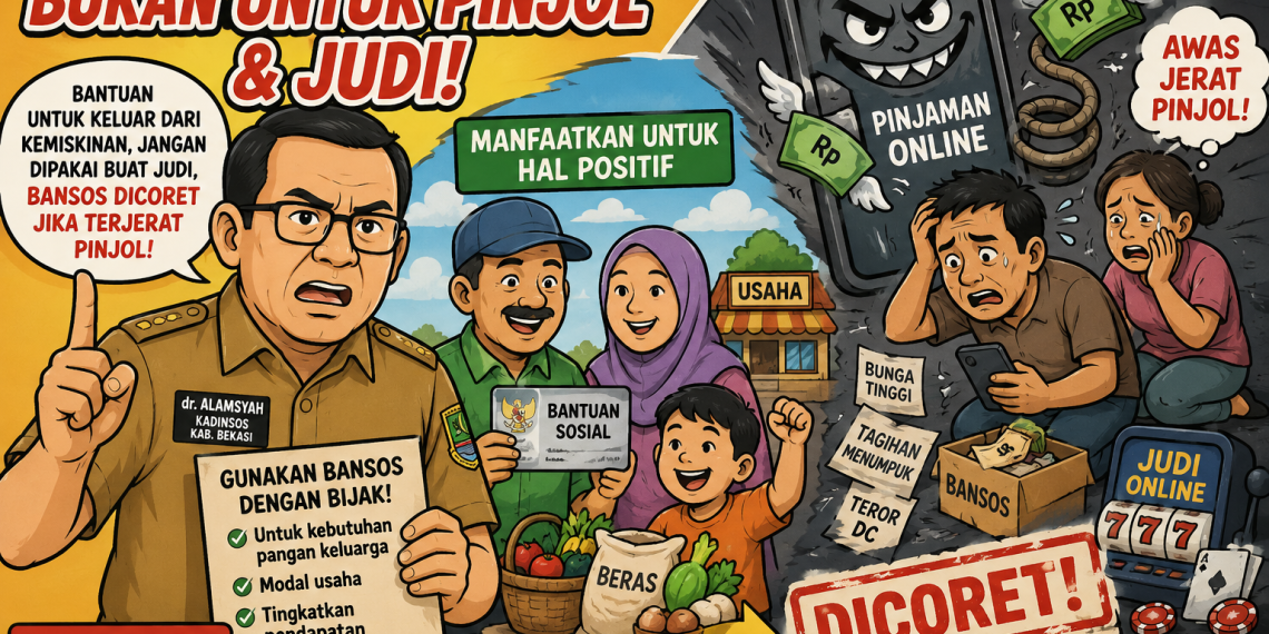 Bansos Habis Bayar Utang Pinjol? Dinsos Bekasi: Siap-siap Dicoret!