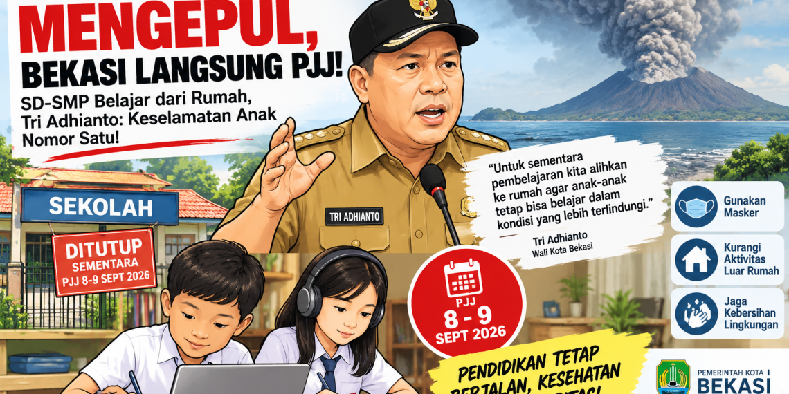 Abu Krakatau Bikin  Cemas, Tri Adhianto : Keselamatan Anak Nomor Satu, Berlakukan PJJ