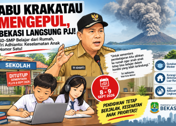 Abu Krakatau Bikin  Cemas, Tri Adhianto : Keselamatan Anak Nomor Satu, Berlakukan PJJ
