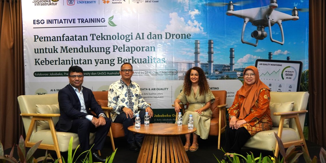Jababeka Gelar Pelatihan Pemanfaatan AI dan Drone untuk Pelaporan Keberlanjutan bersama President University dan University of Southern Queensland