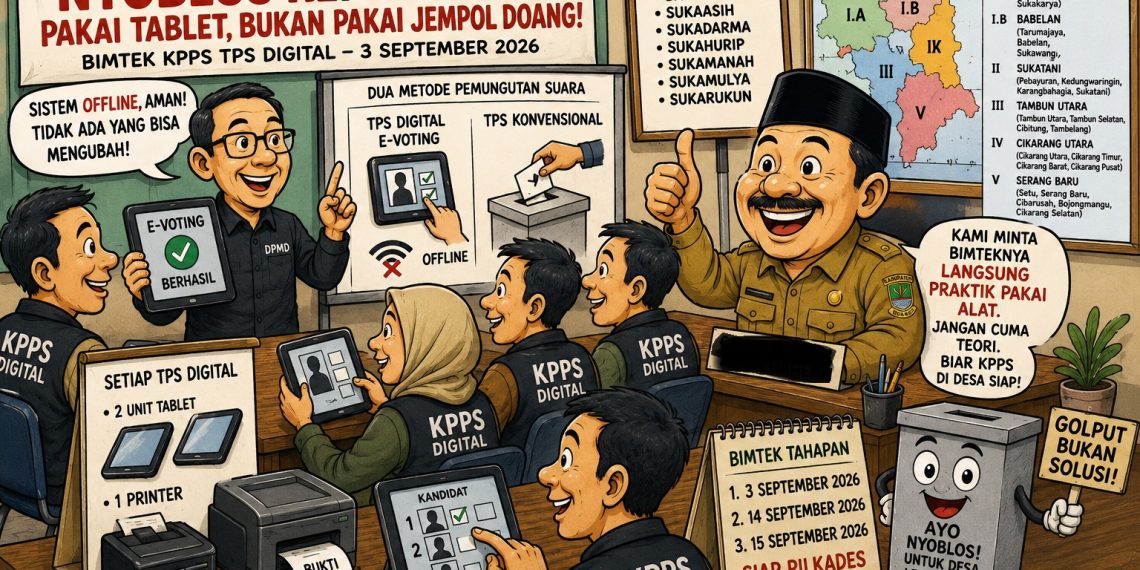Pilkades Digital Bekasi: Nyoblos Pakai Tablet, Bukan Pakai Jempol Doang!