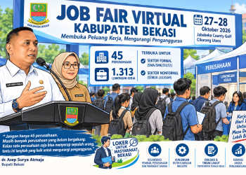Job Fair Virtual Kabupaten Bekasi Buka 1.313 Lowongan dari 45 Perusahaan